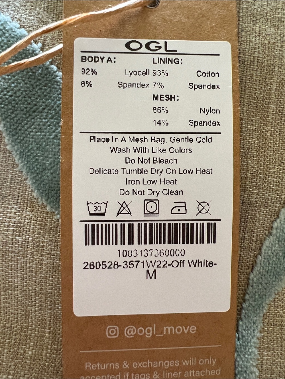 OGL Cream Halter-Style Tank Top - Picture 5 of 5